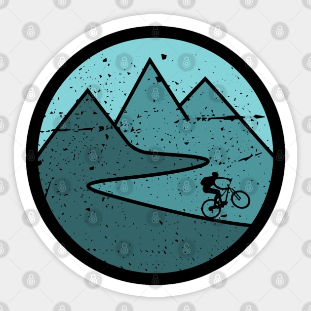 mountain bike cycling mtb mountain biking cyclist gift Sticker by TheOutdoorPeople